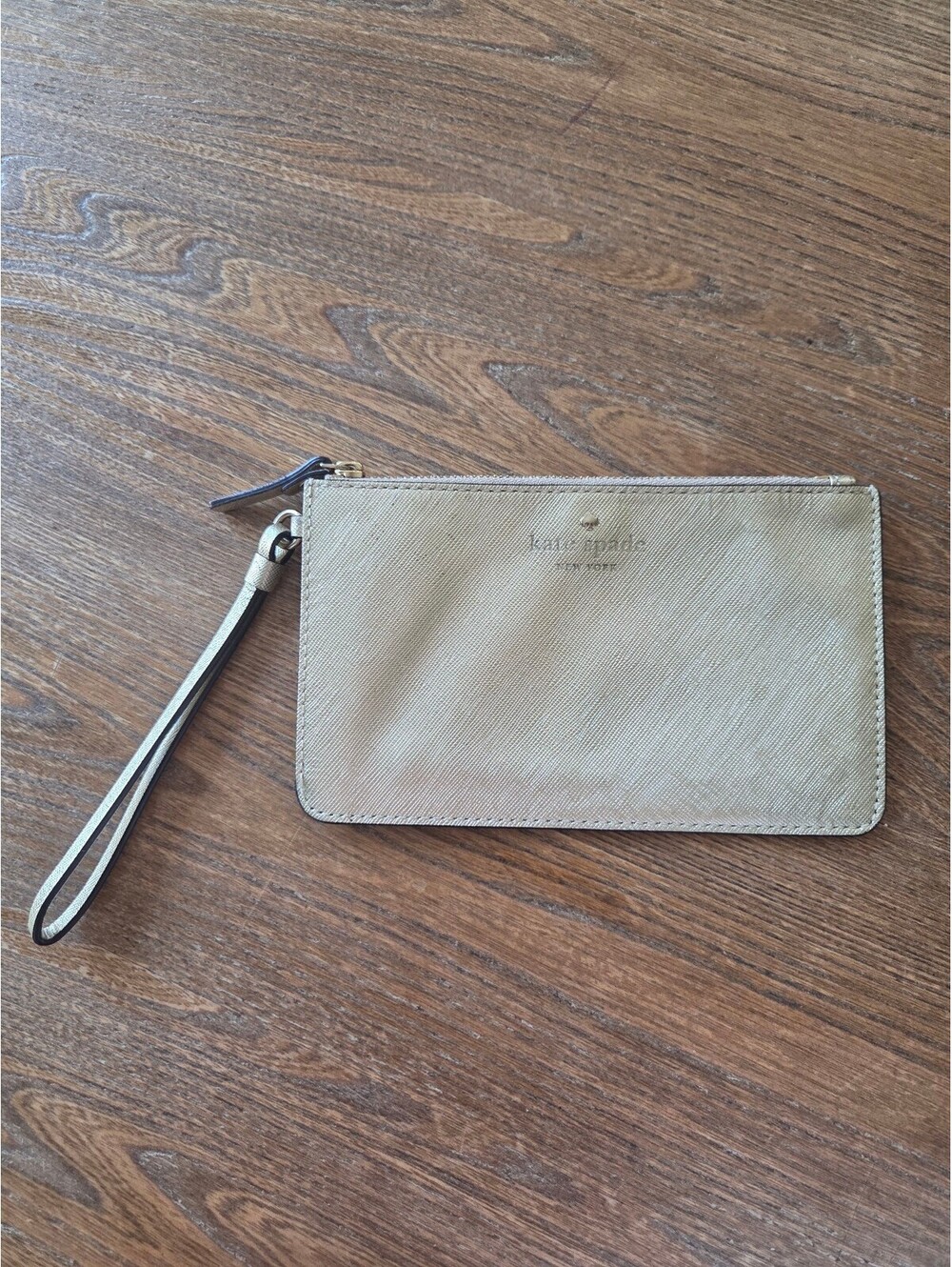 Kate spade gold wristlet